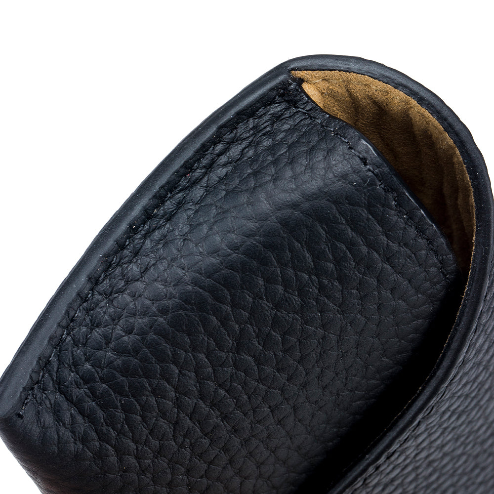 LuxeClip Genuine Leather Glasses Case - Sleek & Portable