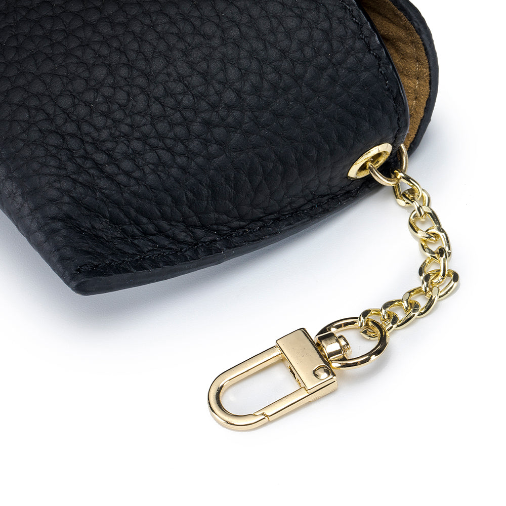 LuxeClip Genuine Leather Glasses Case - Sleek & Portable