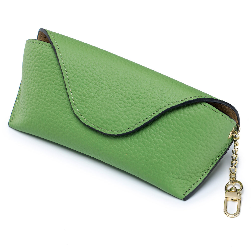 LuxeClip Genuine Leather Glasses Case - Sleek & Portable