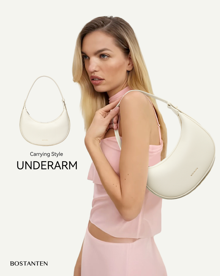 Kweli Crescent Moon Clutch Shoulder Bag — Two Sizes