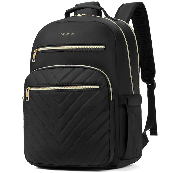 Minoru Quilted Patchwork 15.6“ Laptop Backpack