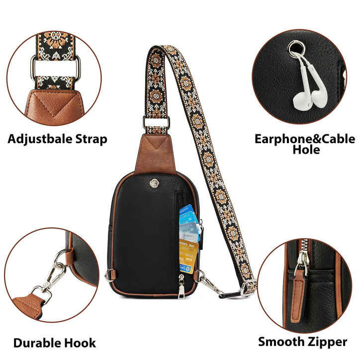 Aurora Anti-Theft Bohemian Shoulder Strap Crossbody Bag