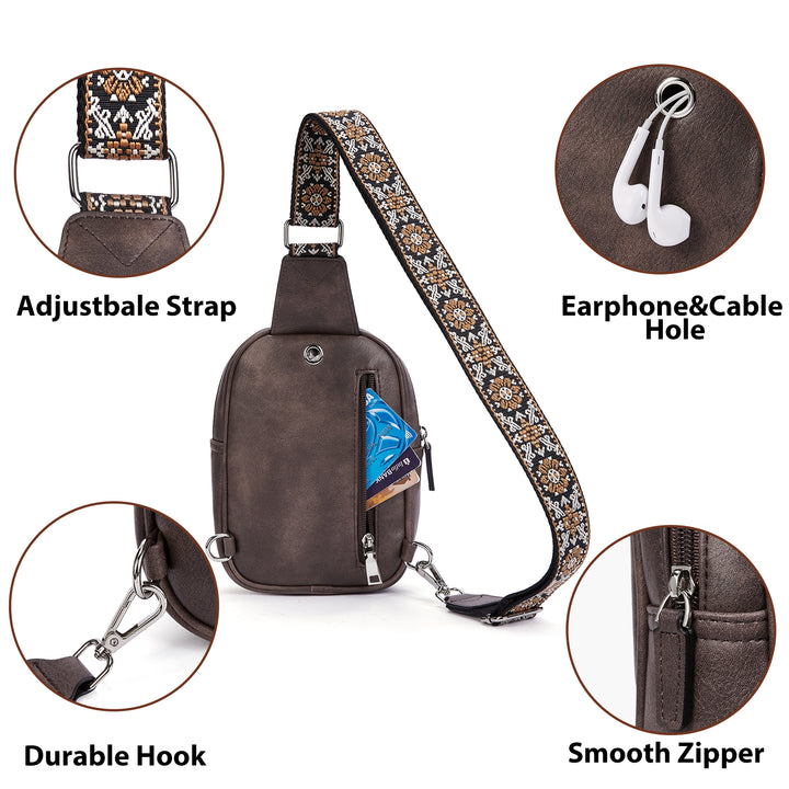 Aurora Anti-Theft Bohemian Shoulder Strap Crossbody Bag