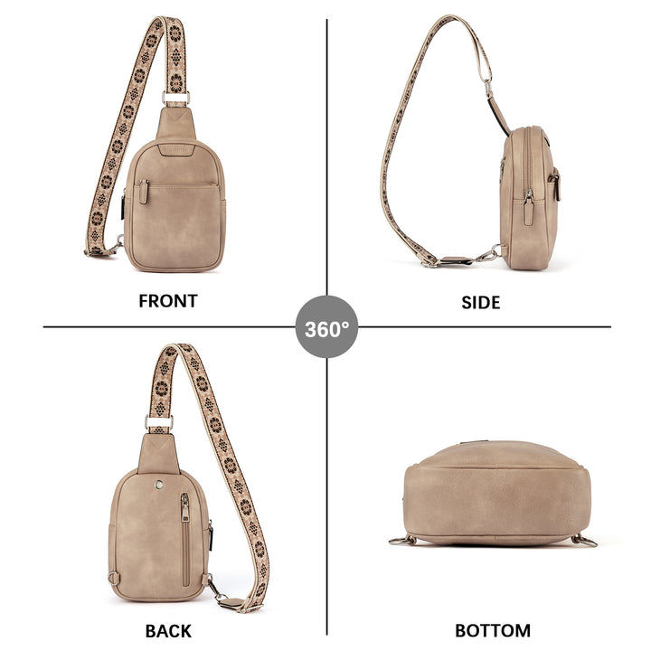 Aurora Anti-Theft Bohemian Shoulder Strap Crossbody Bag