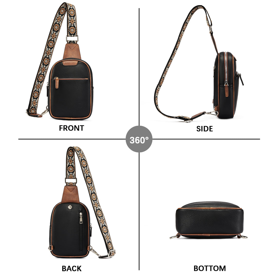 Aurora Anti-Theft Bohemian Shoulder Strap Crossbody Bag