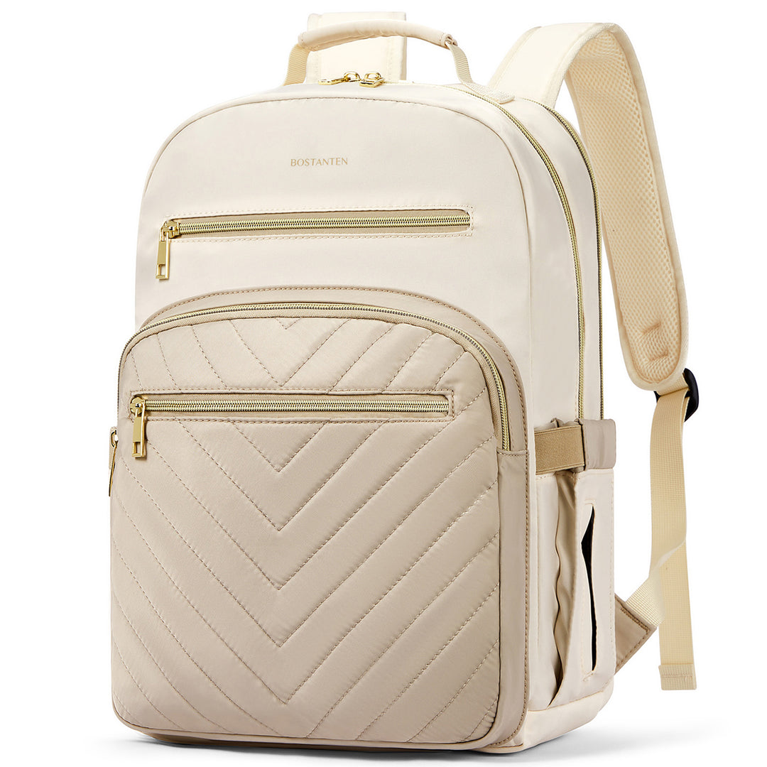Minoru Quilted Patchwork 15.6“ Laptop Backpack