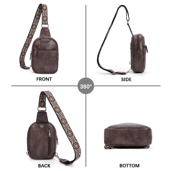 Aurora Anti-Theft Bohemian Shoulder Strap Crossbody Bag