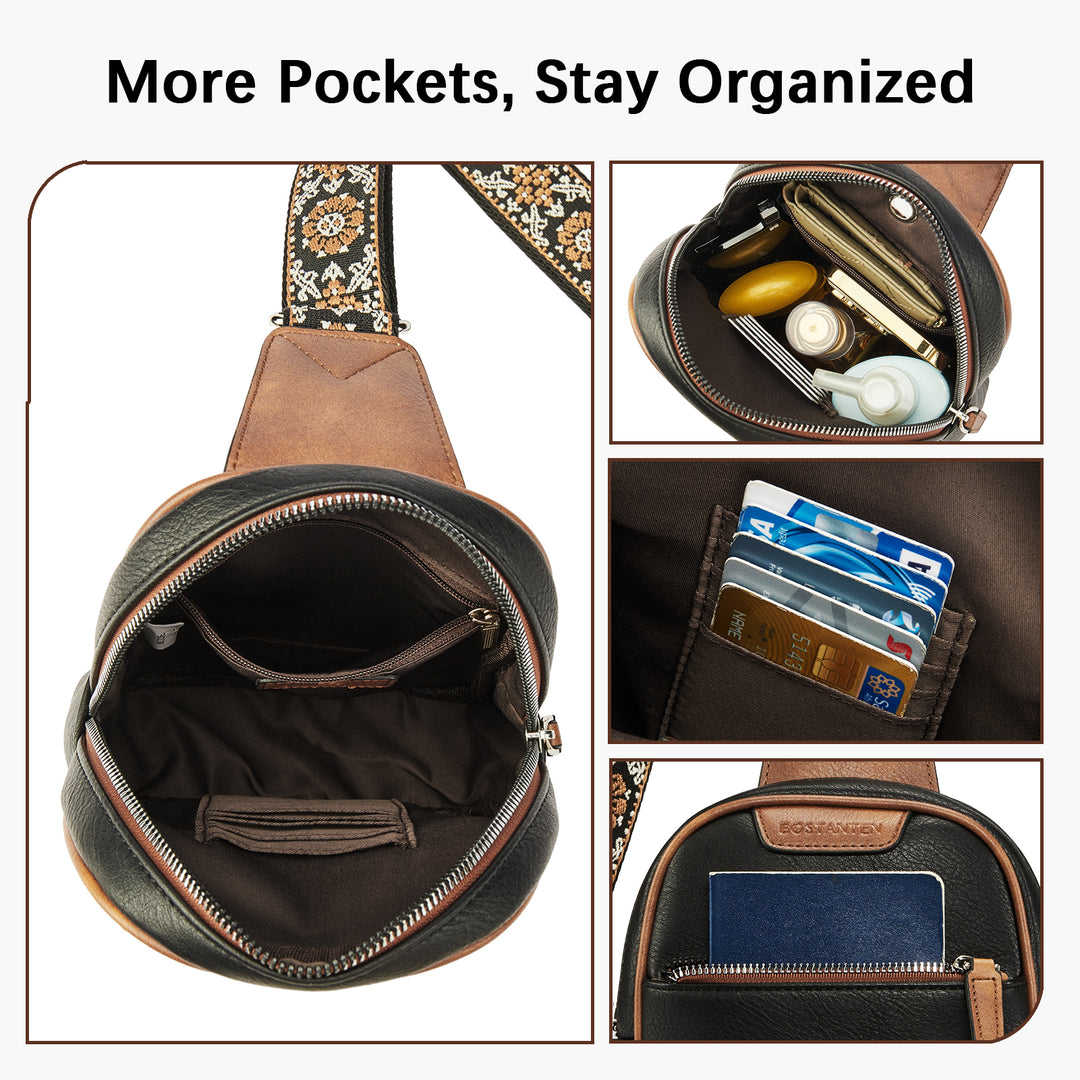 Aurora Anti-Theft Bohemian Shoulder Strap Crossbody Bag