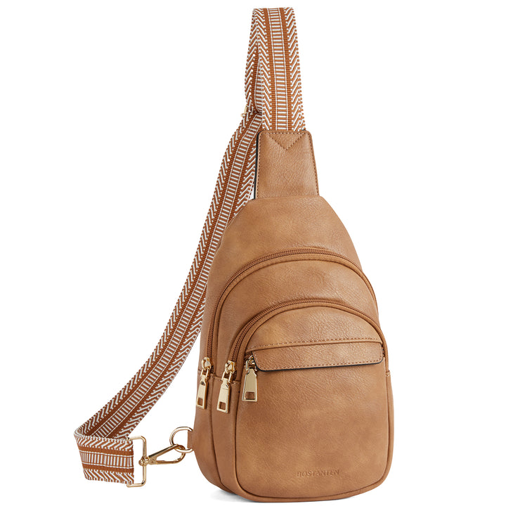 Aurora Beige Street Casual Trapeze Sling Bag