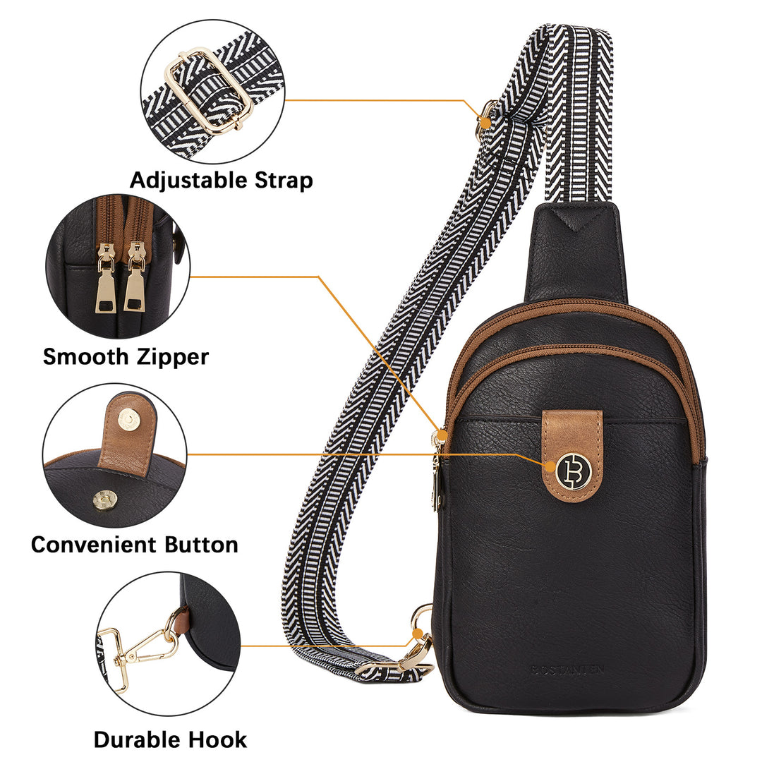 Arrio Reversible Strap Women's Leather Leather Sling Bag