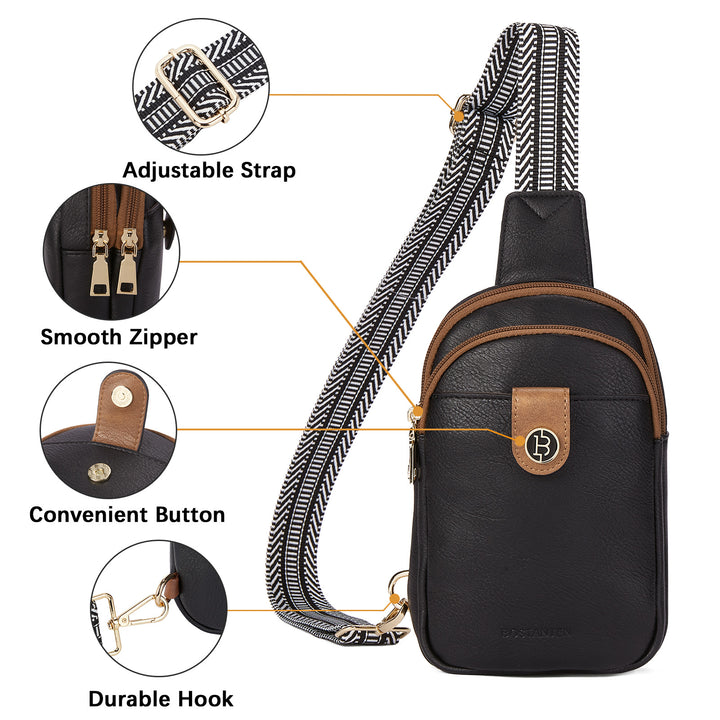 Arrio Reversible Strap Women's Leather Leather Sling Bag
