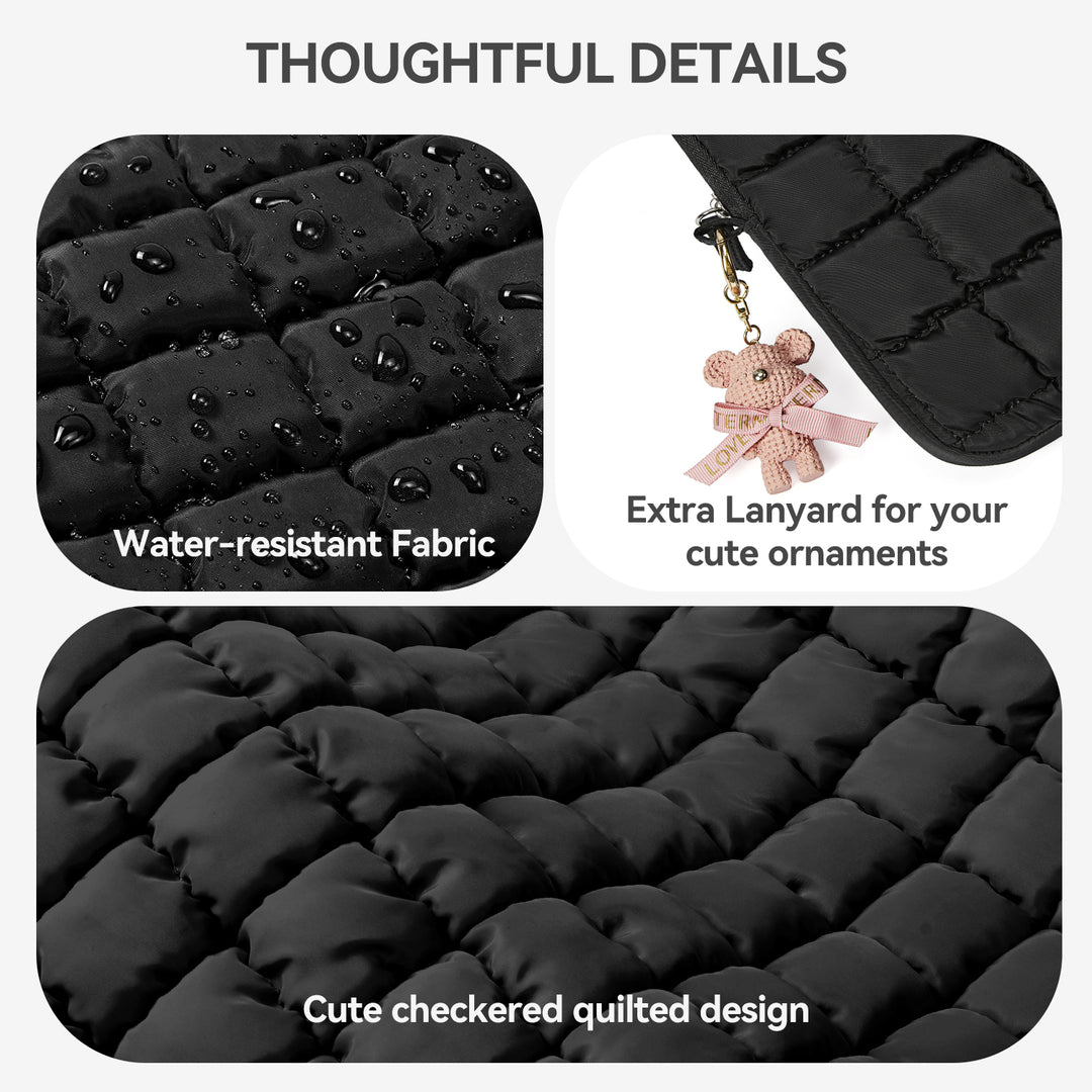 Protective Case Quilted Puffy Laptop Sleeve
