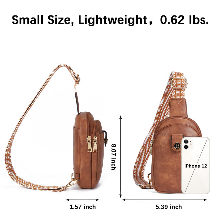 Arrio Reversible Strap Women's Leather Leather Sling Bag