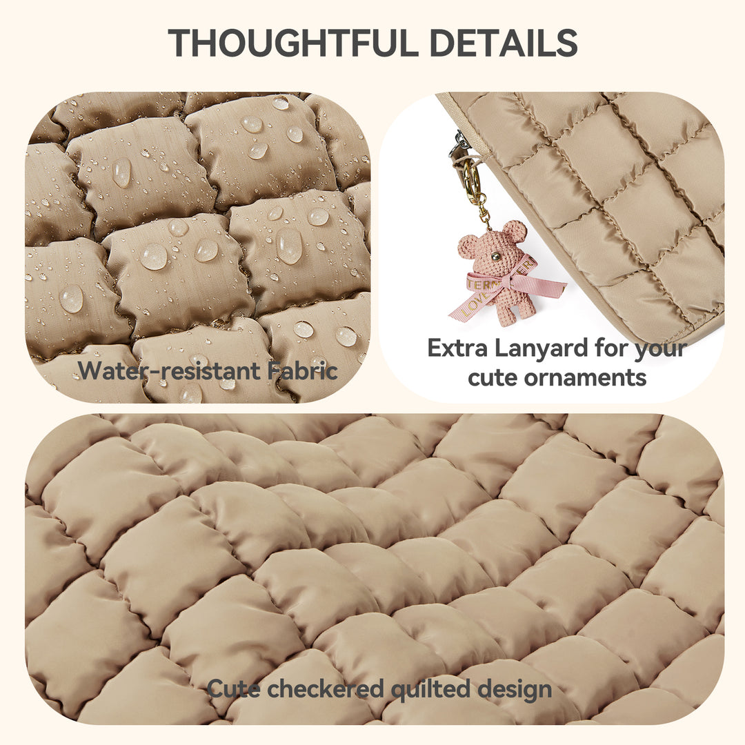 Protective Case Quilted Puffy Laptop Sleeve