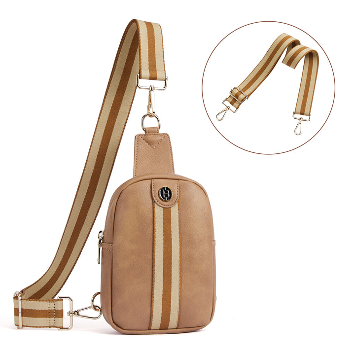 Aurora Removable Patchwork Color Guitar Strap Sling Bag
