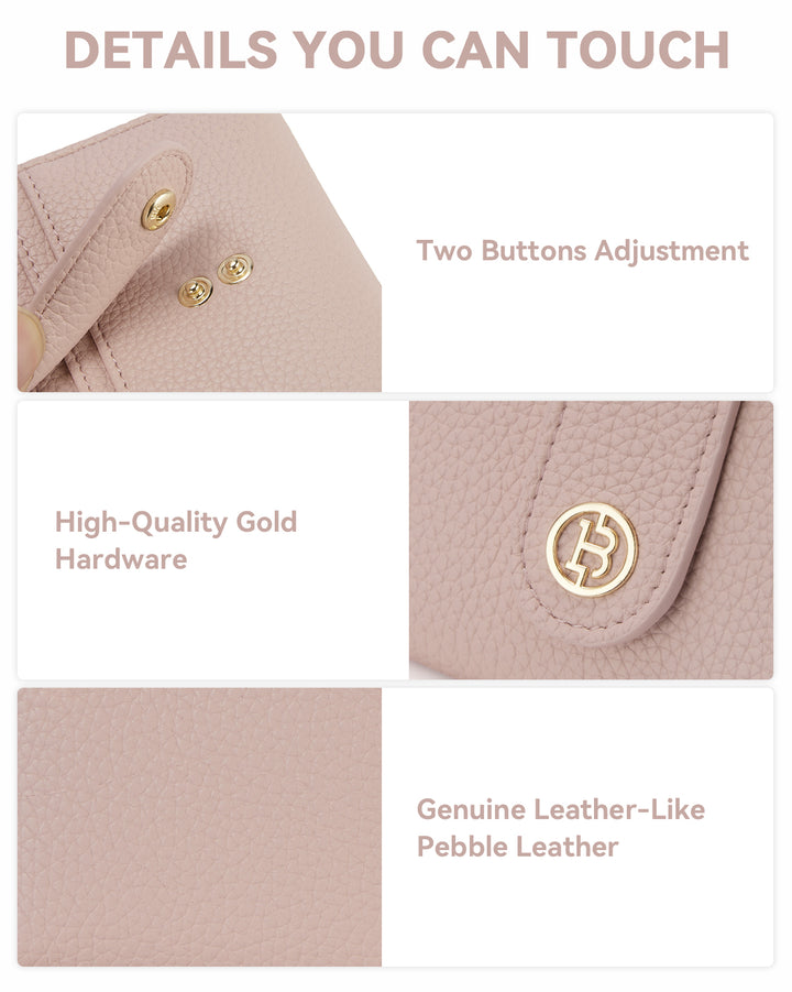 Lomy Slim Bifold Wallet – RFID Card Holder with Double Snap Closure
