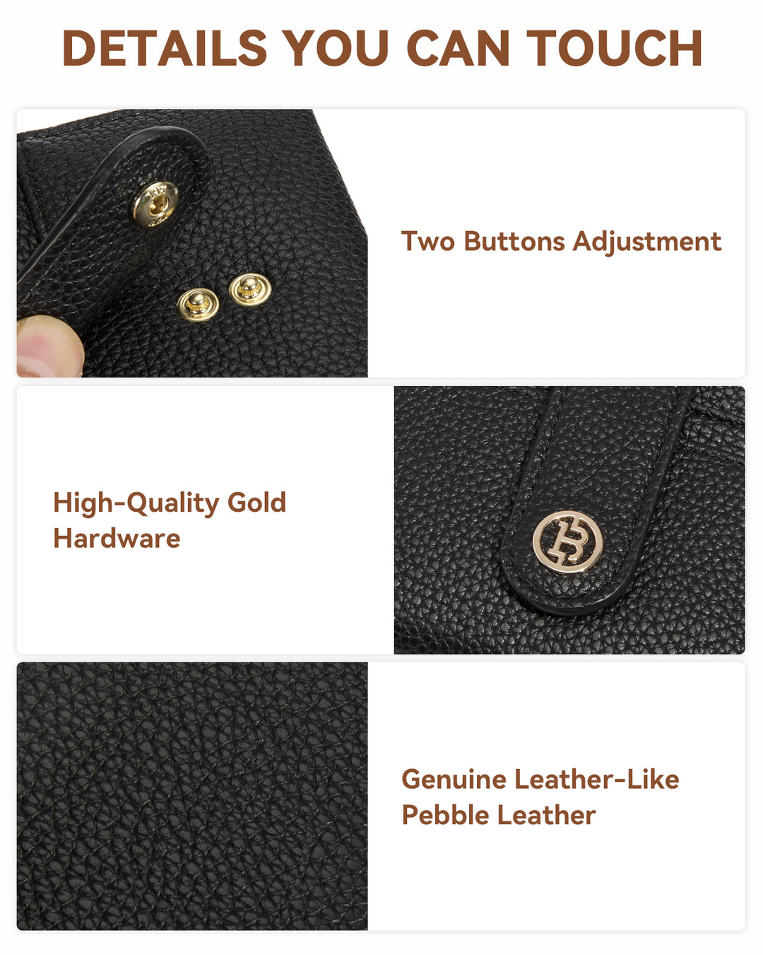 Lomy Slim Bifold Wallet – RFID Card Holder with Double Snap Closure