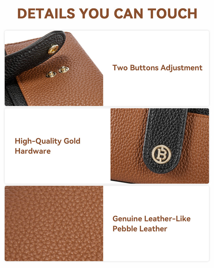 Lomy Slim Bifold Wallet – RFID Card Holder with Double Snap Closure