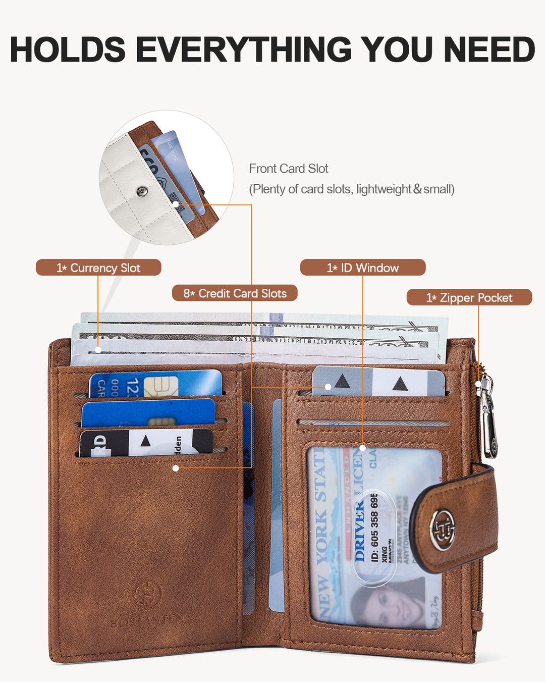 Luna Quilted Colorblock Leather Wallet - Secure RFID