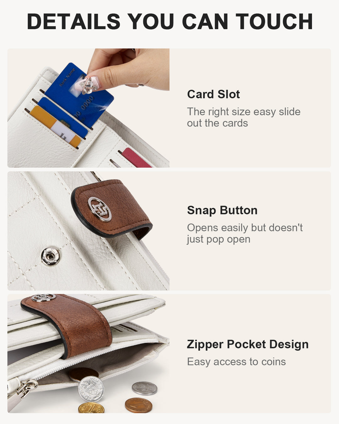 Luna Quilted Colorblock Leather Wallet - Secure RFID