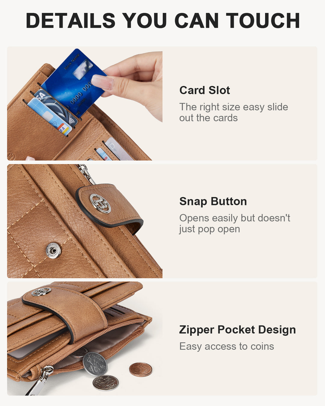 Luna Quilted Colorblock Leather Wallet - Secure RFID