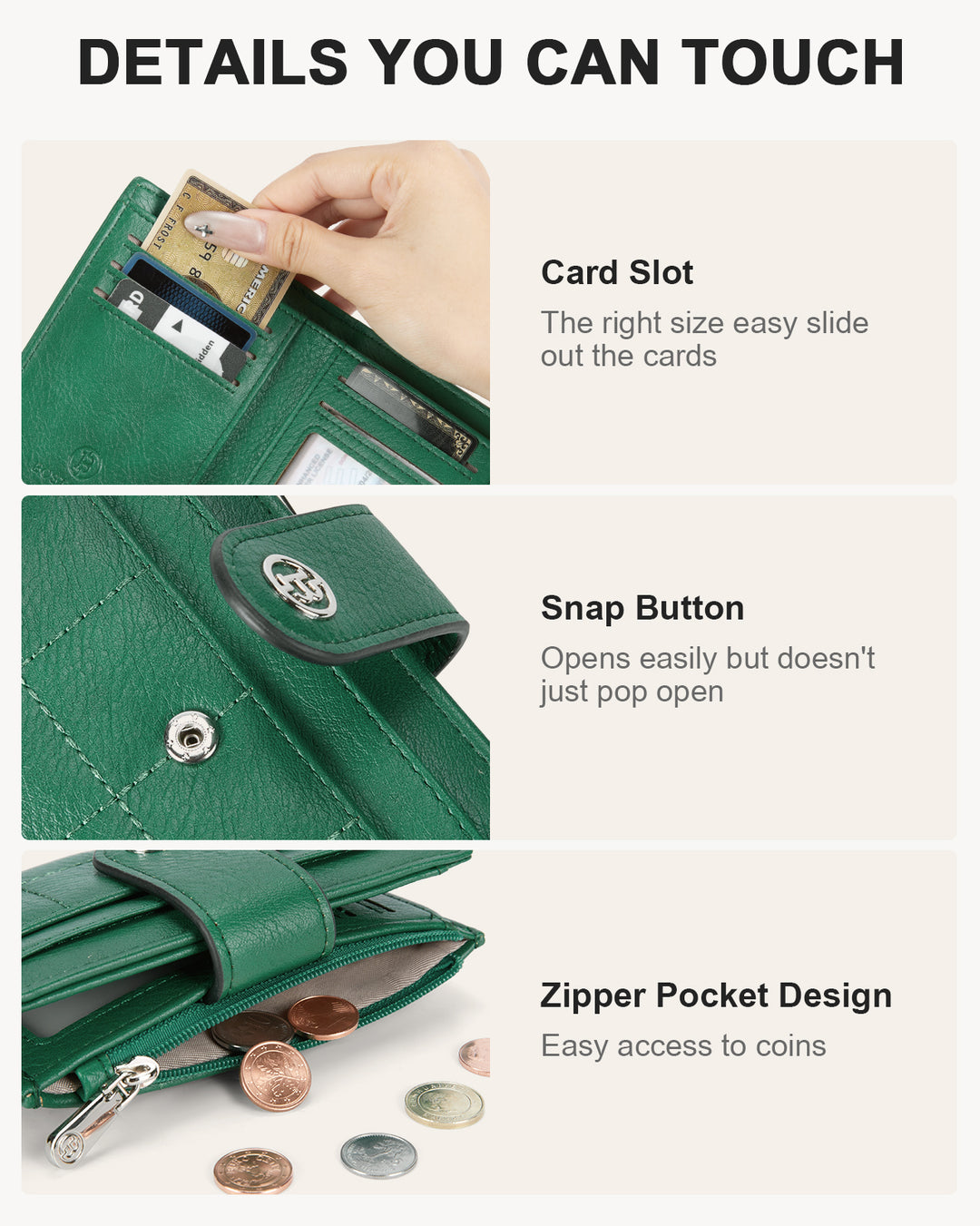 Luna Quilted Colorblock Leather Wallet - Secure RFID