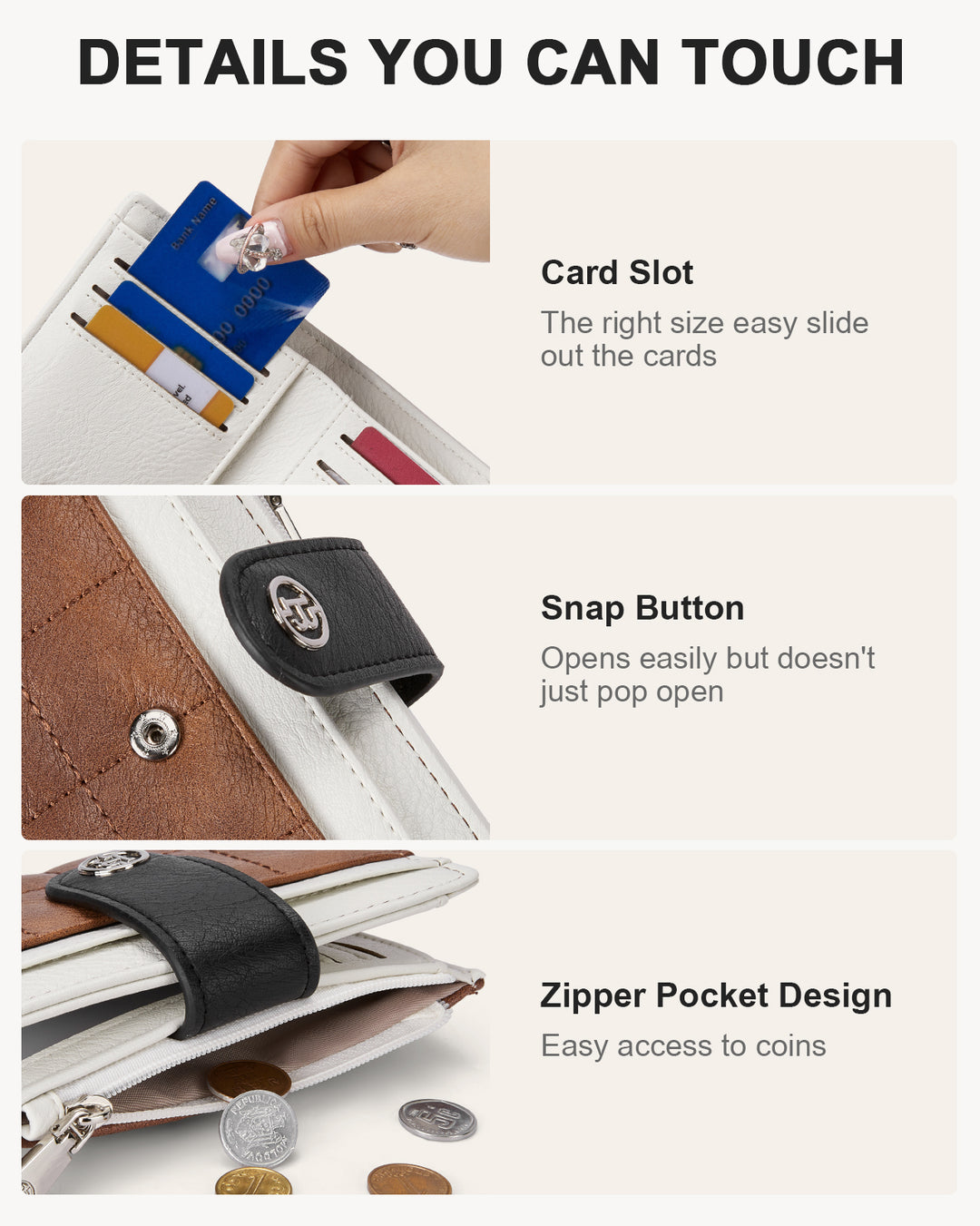 Luna Quilted Colorblock Leather Wallet - Secure RFID