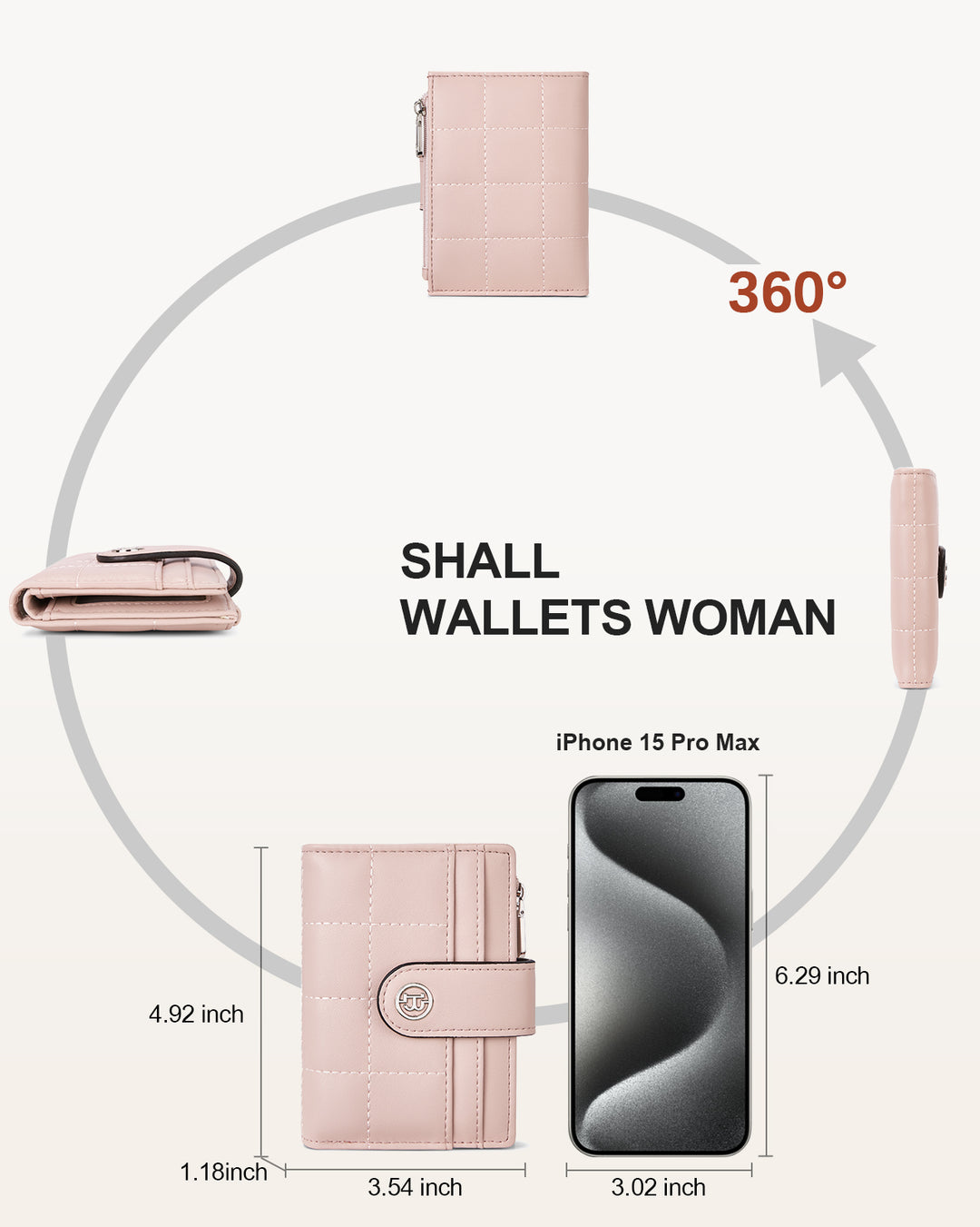 Luna Quilted Colorblock Leather Wallet - Secure RFID