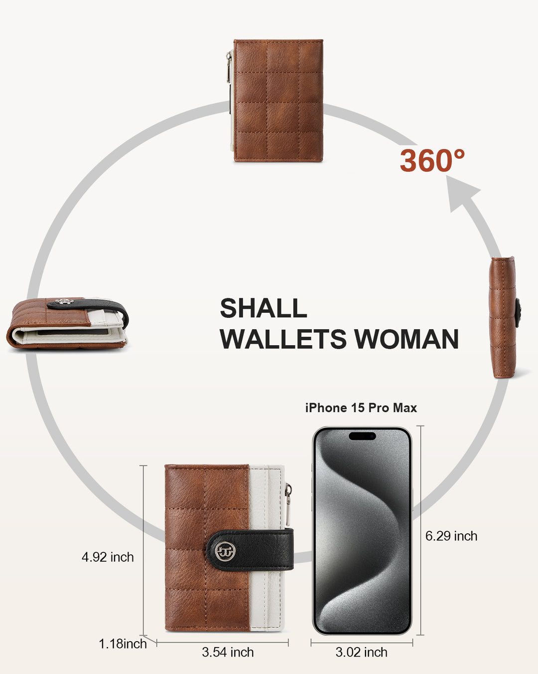 Luna Quilted Colorblock Leather Wallet - Secure RFID