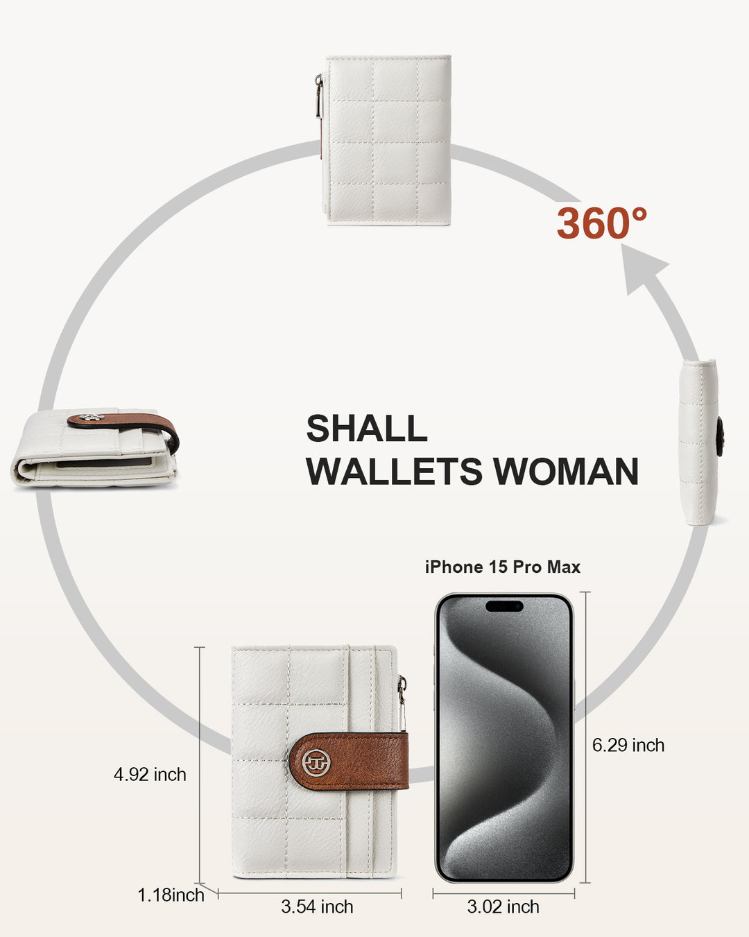 Luna Quilted Colorblock Leather Wallet - Secure RFID