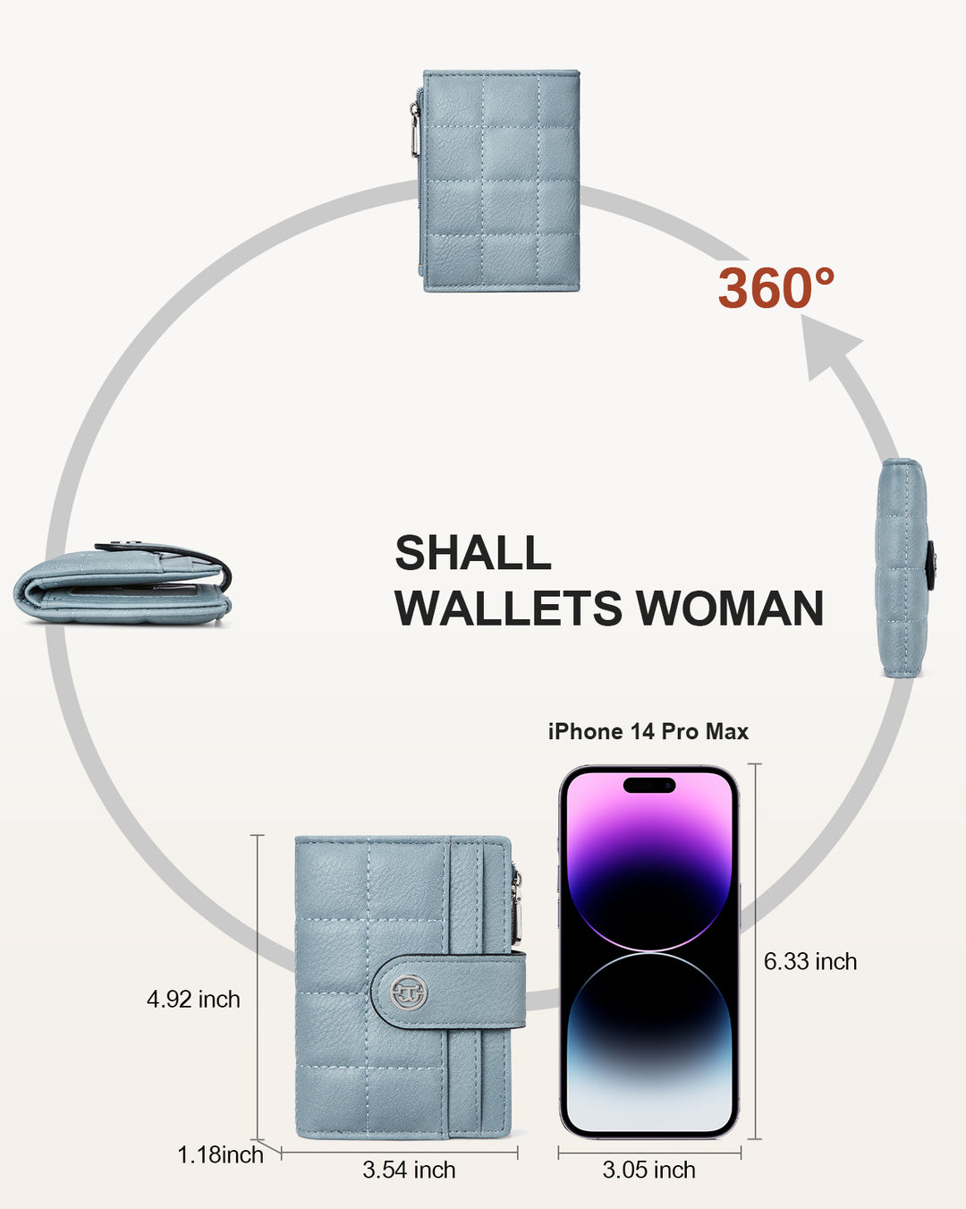 Luna Quilted Colorblock Leather Wallet - Secure RFID