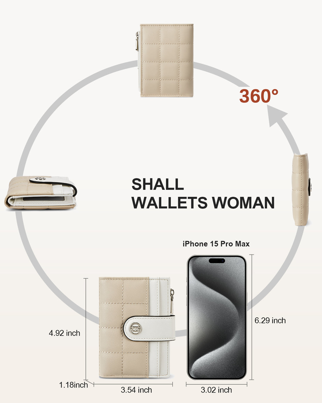 Luna Quilted Colorblock Leather Wallet - Secure RFID