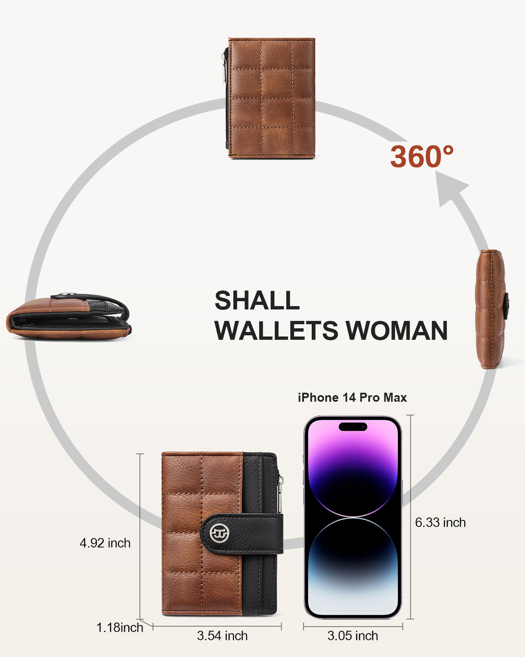 Luna Quilted Colorblock Leather Wallet - Secure RFID
