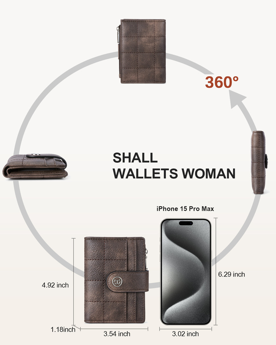 Luna Quilted Colorblock Leather Wallet - Secure RFID