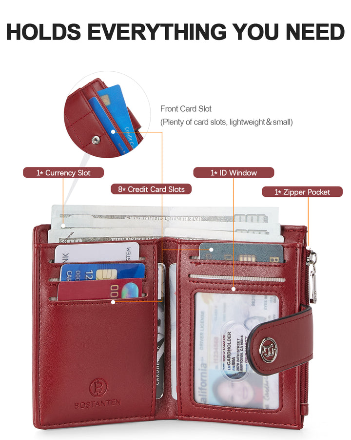 Luna Quilted Colorblock Leather Wallet - Secure RFID