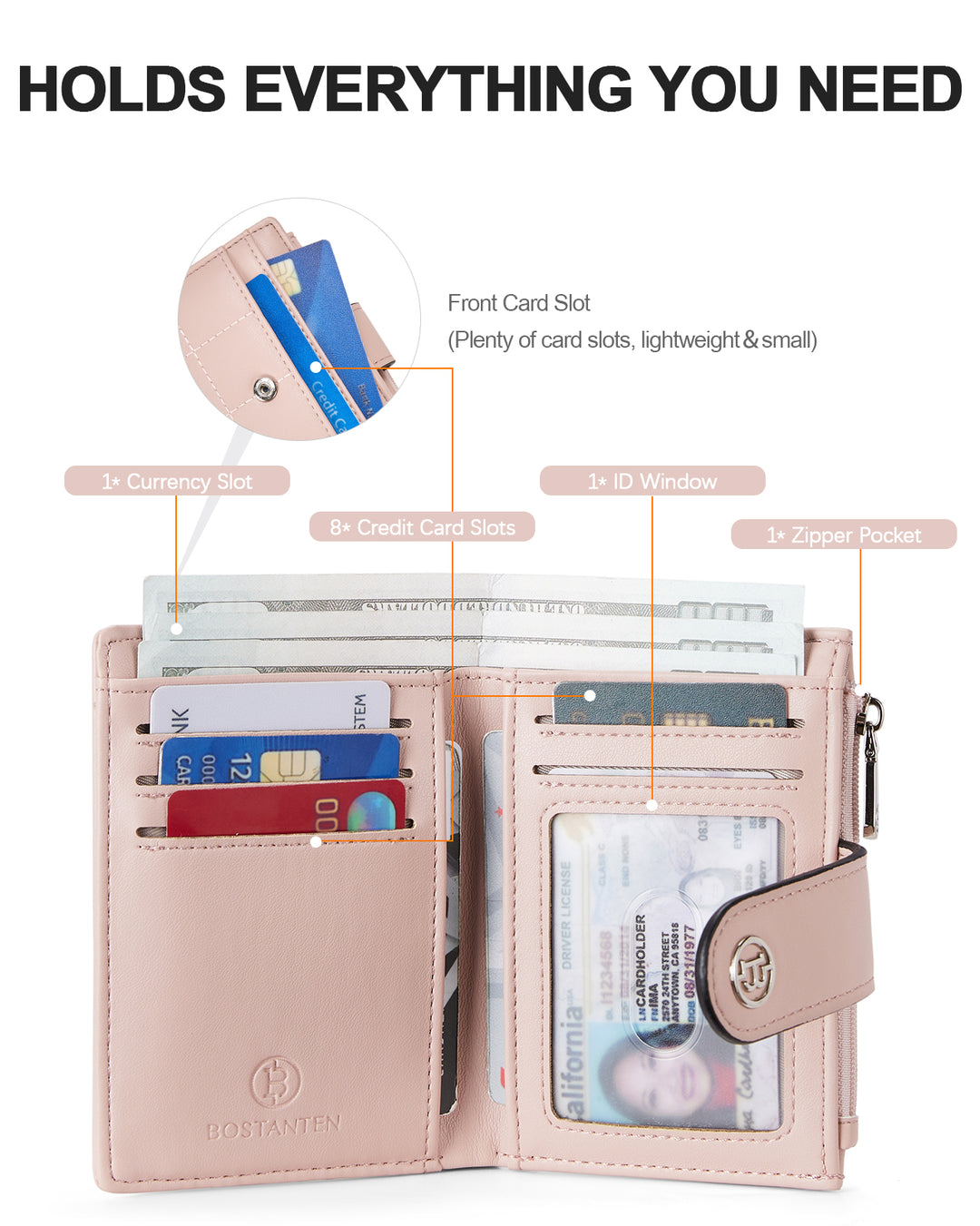 Luna Quilted Colorblock Leather Wallet - Secure RFID