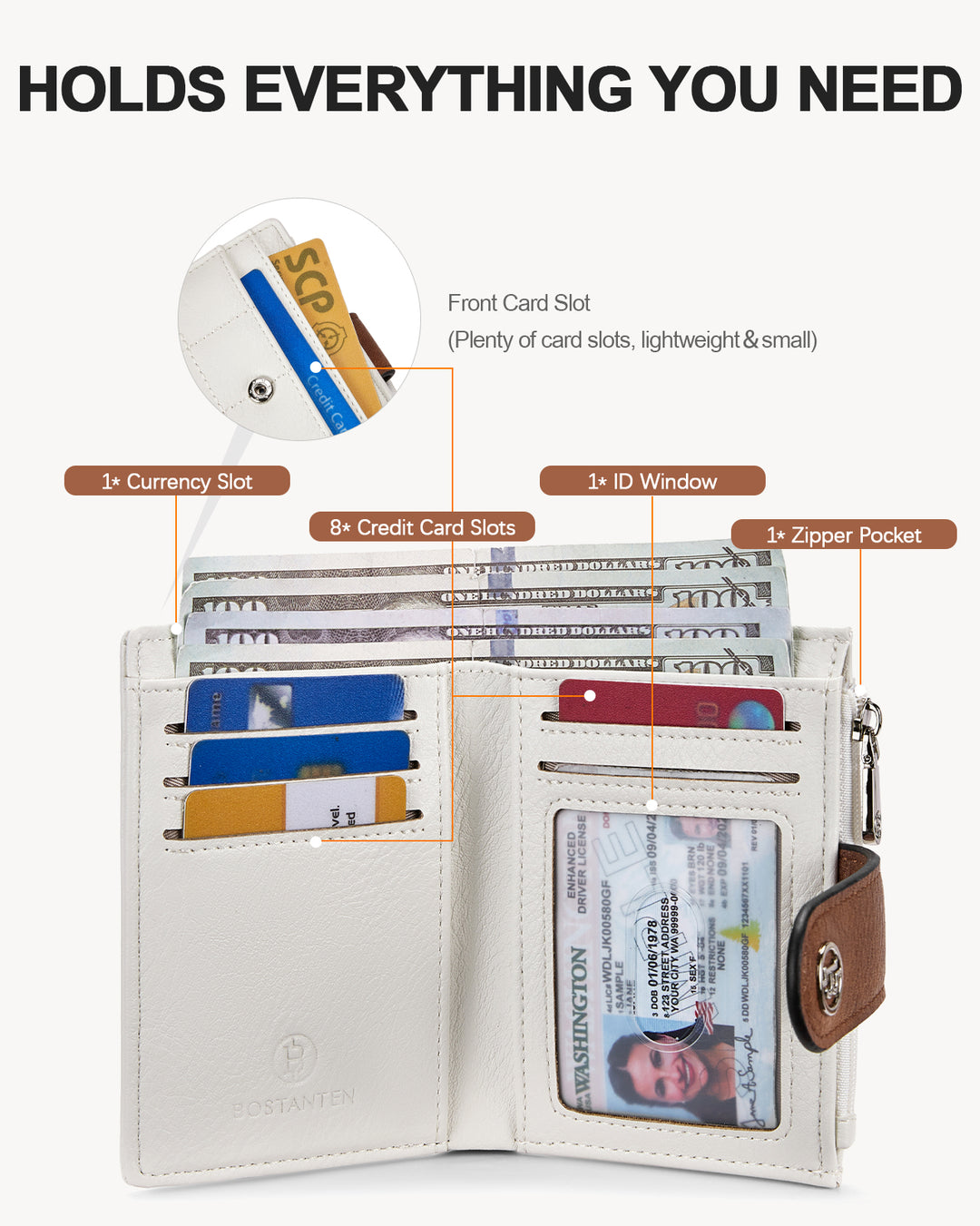 Luna Quilted Colorblock Leather Wallet - Secure RFID