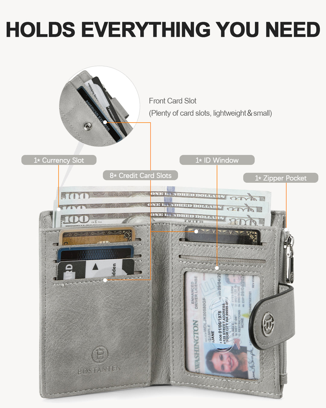 Luna Quilted Colorblock Leather Wallet - Secure RFID