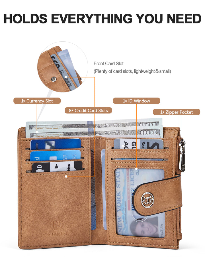 Luna Quilted Colorblock Leather Wallet - Secure RFID
