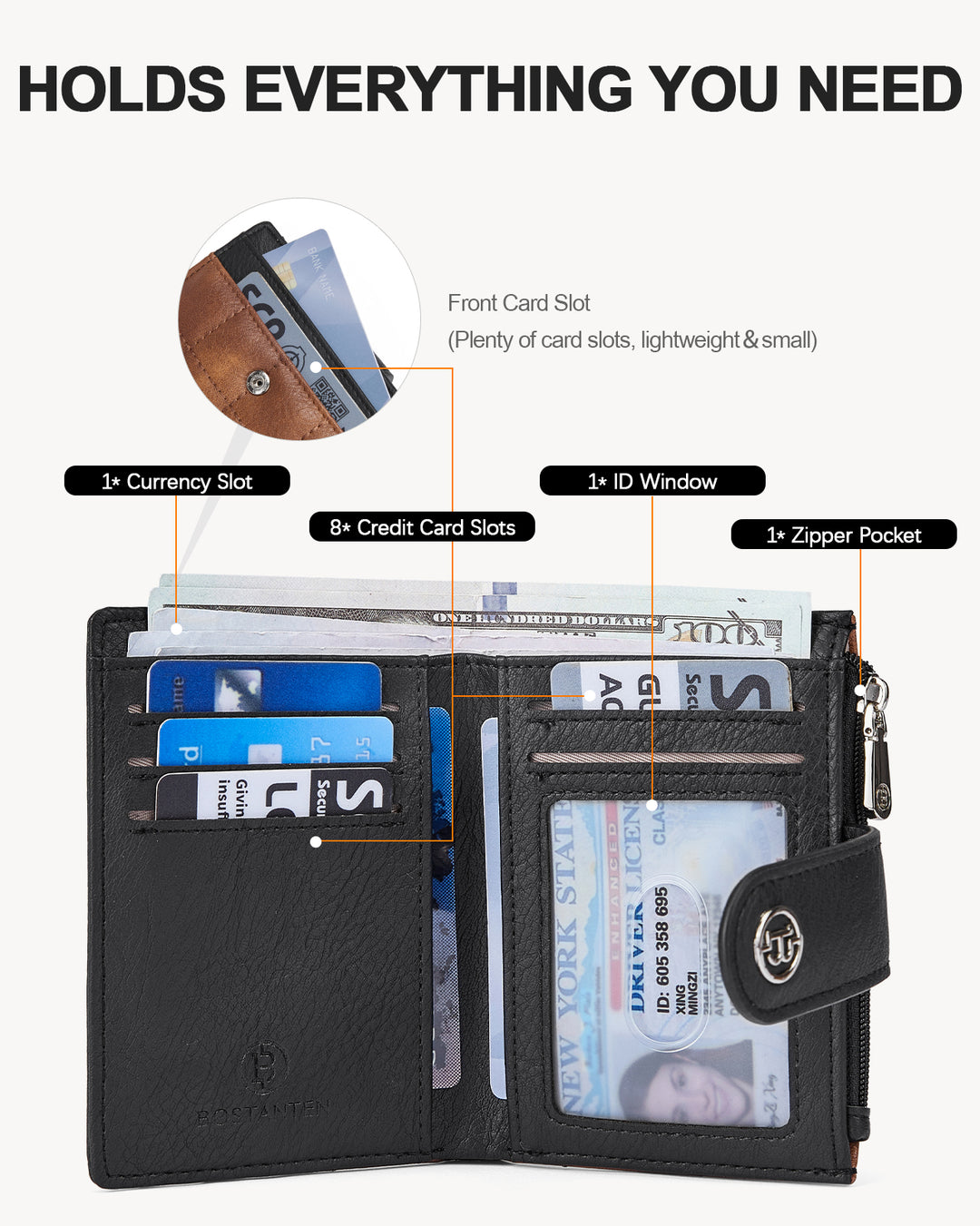 Luna Quilted Colorblock Leather Wallet - Secure RFID