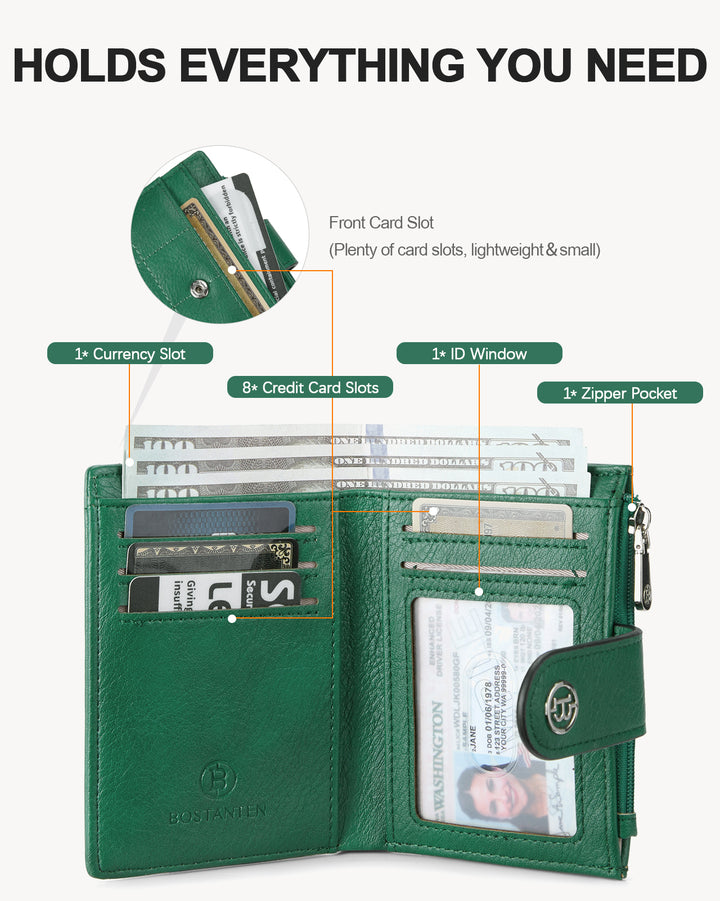 Luna Quilted Colorblock Leather Wallet - Secure RFID