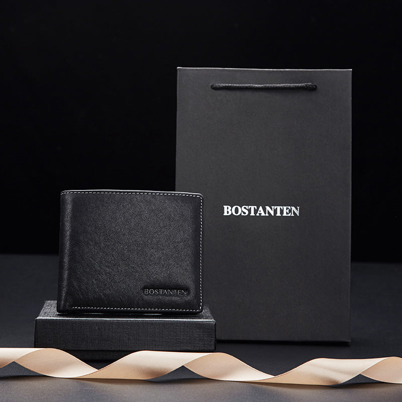 BOSTANTEN Men's Genuine Leather Wallet