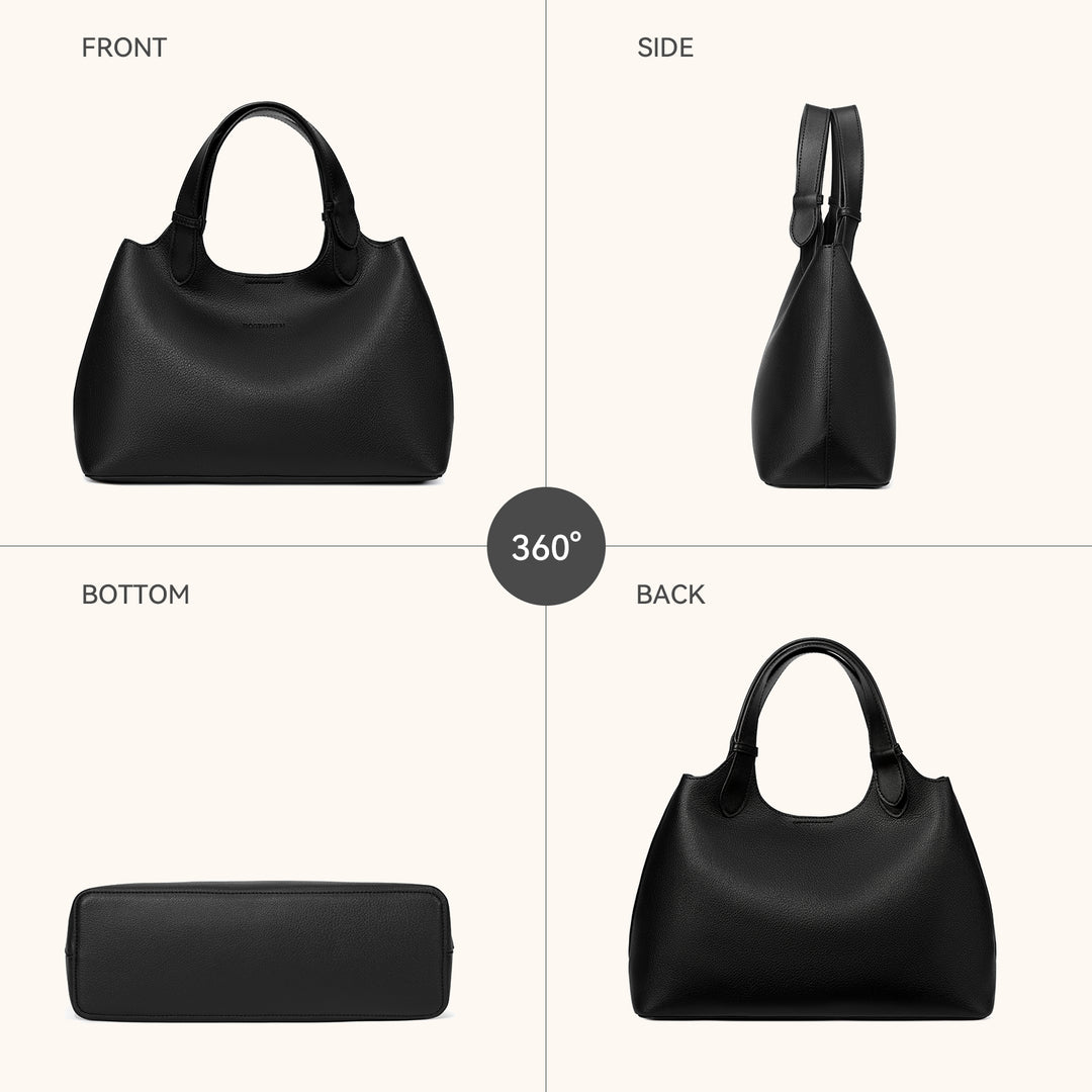 CLAIRE Soft Leather Slouchy Hobo with Adjustable Shoulder Strap