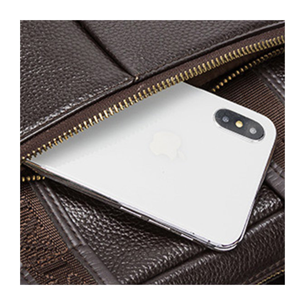 Royal Retro Designer Vertical Leather Crossbody Bag