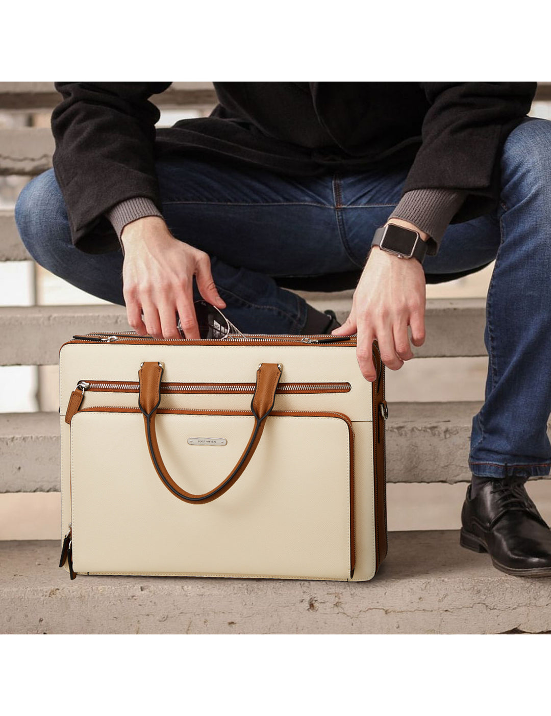 Carol 15.6 Inch Laptop Briefcase — Business Trips