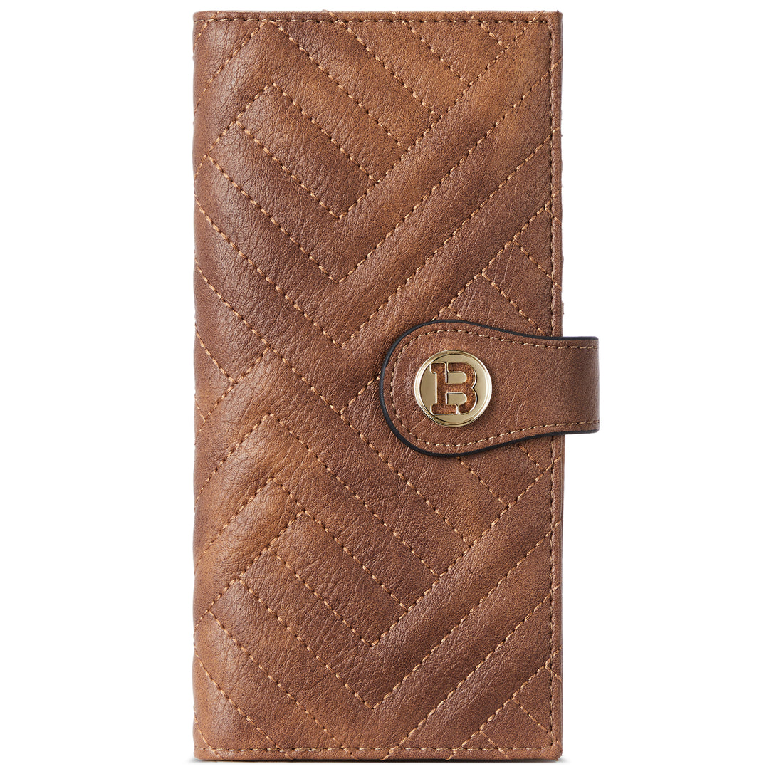 Luna Slim Quilted Leather Bifold Card Wallet