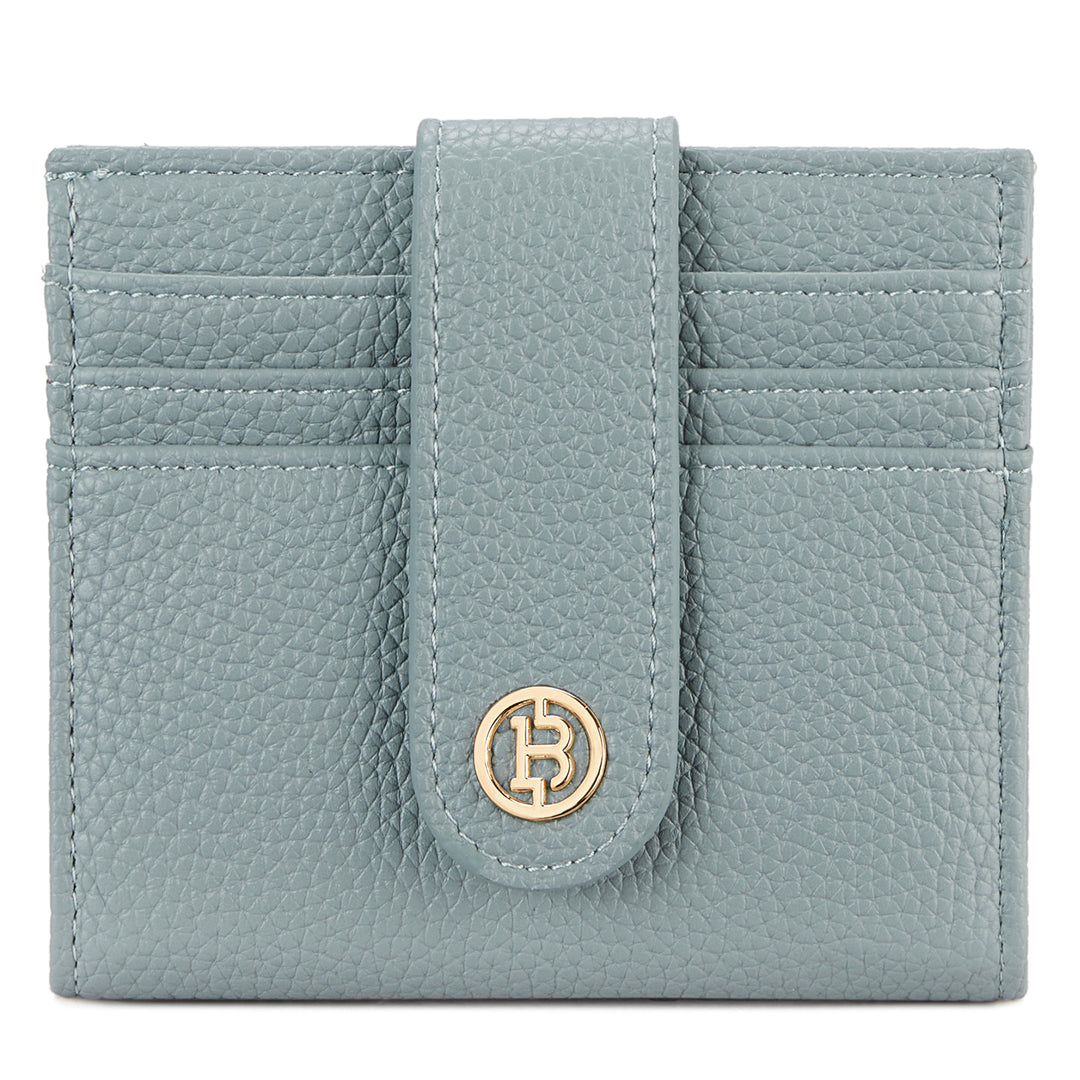 Lomy Slim Bifold Wallet – RFID Card Holder with Double Snap Closure