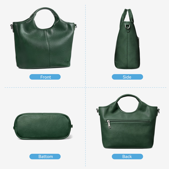 Nevin Vegan Leather Daily Tote Satchel