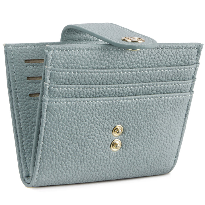 Lomy Slim Bifold Wallet – RFID Card Holder with Double Snap Closure