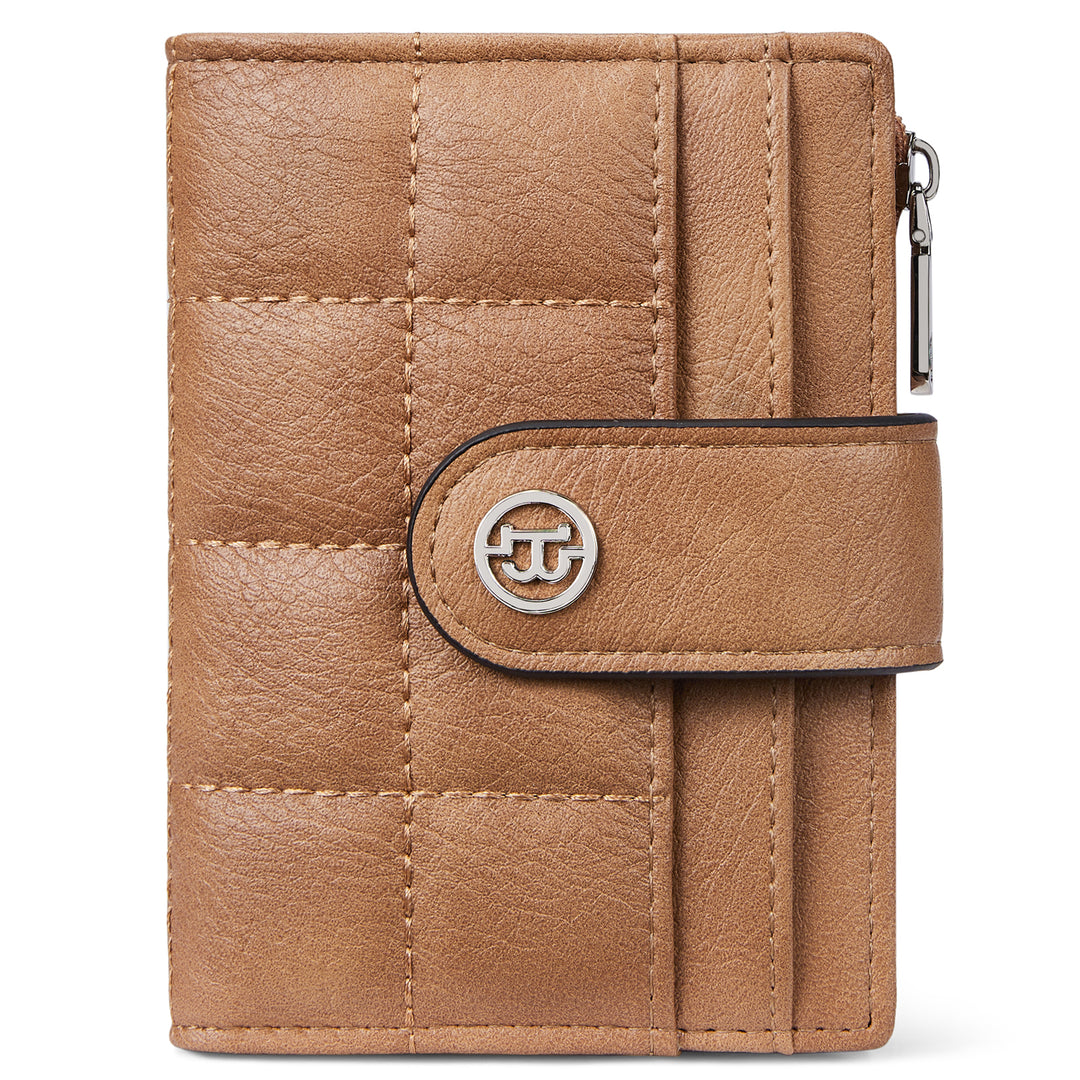 Luna Quilted Colorblock Leather Wallet - Secure RFID